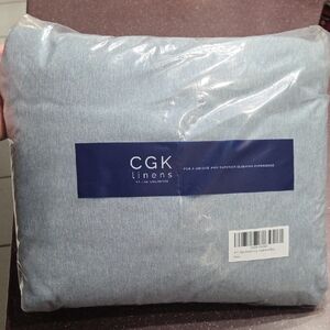 CGK Linens Heathered Blue King Size Sheet Set